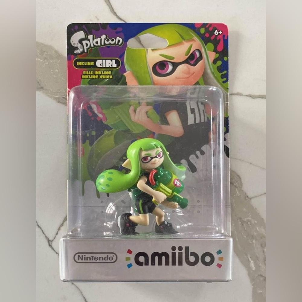 Splatoon Amiibo Green Inkling Girl Unopened